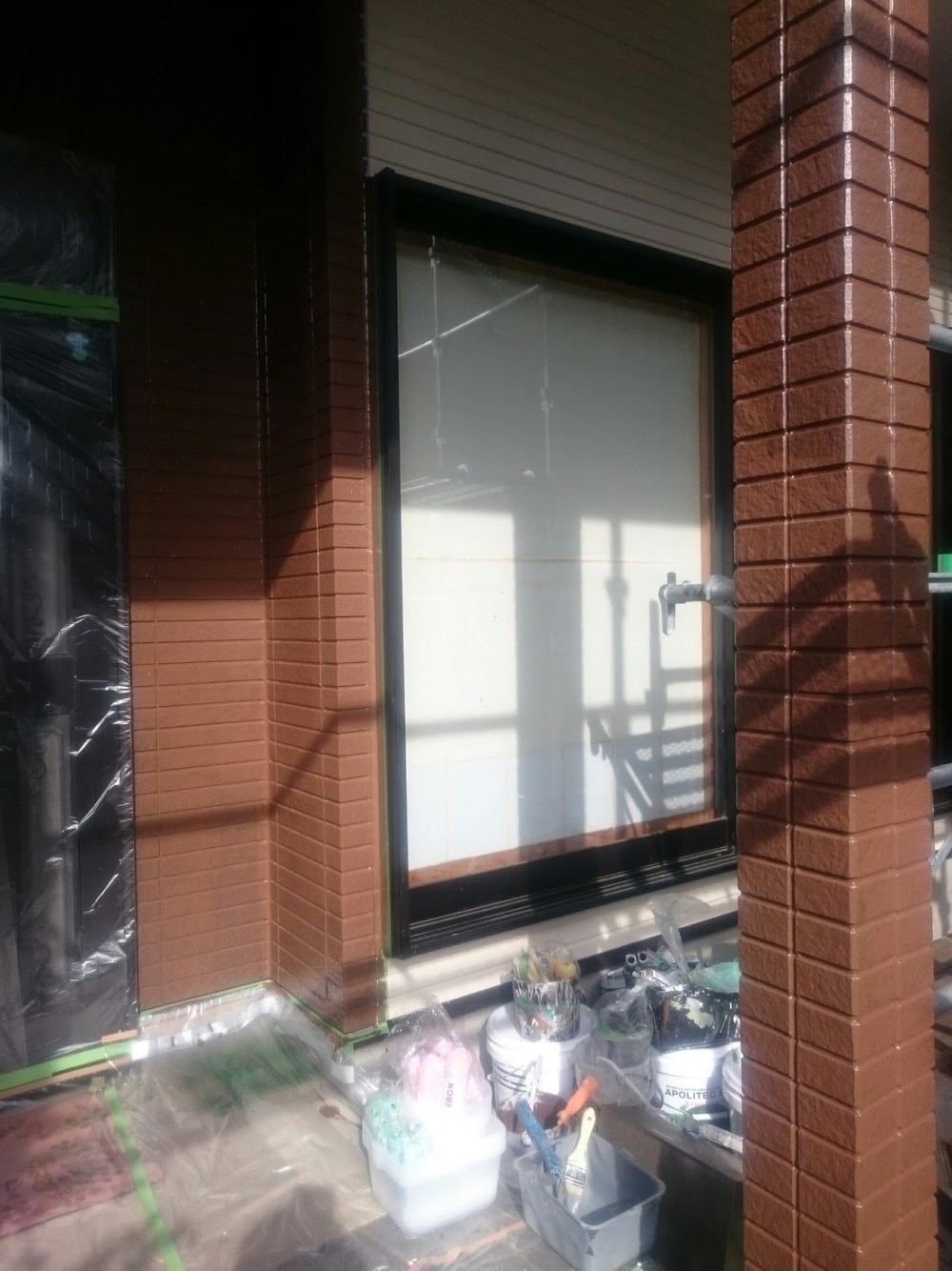 山梨県富士吉田市にて外壁塗装工事！