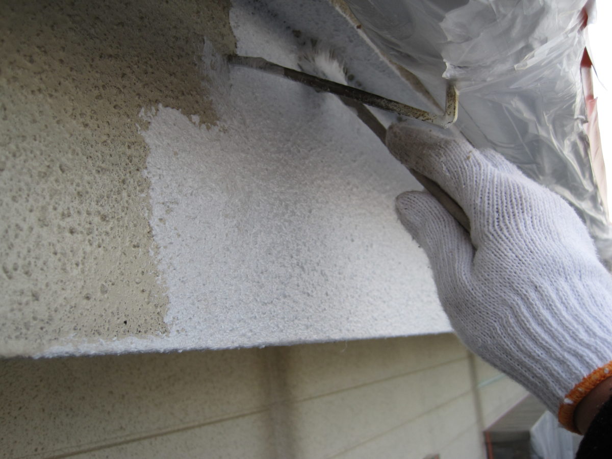 山梨県山梨市　外壁塗装　鼻隠し　進捗状況　完工報告