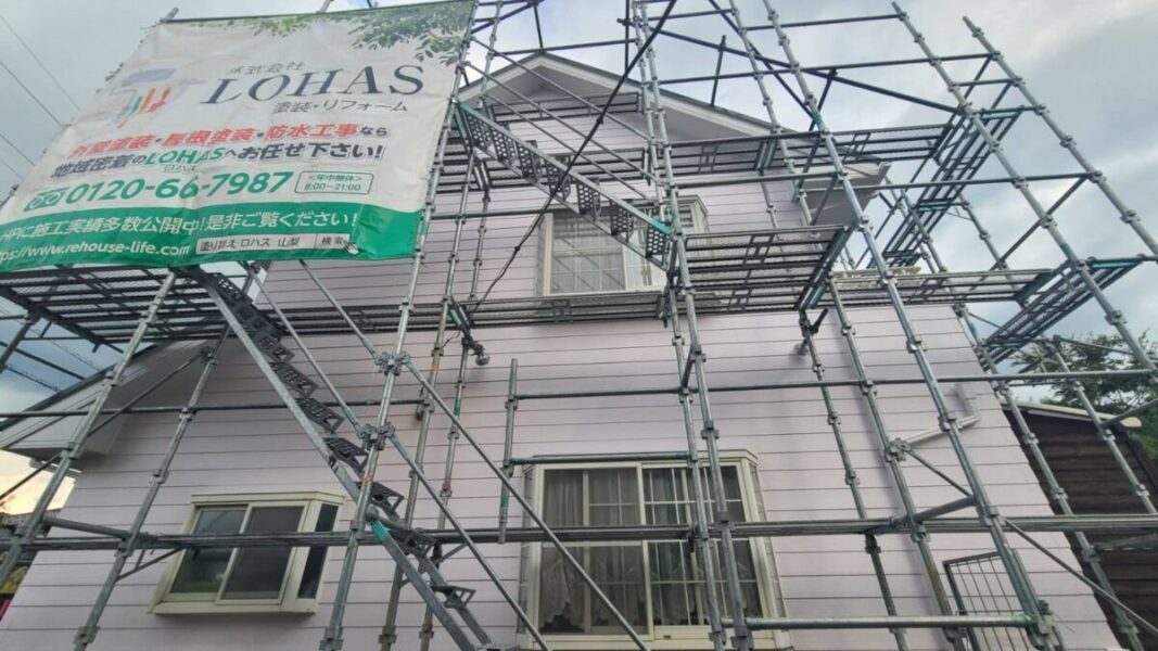 山梨県韮崎市　Y様邸　屋根・外壁塗装工事　コーキング打ち替え　工事はまとめて行うとお得です！