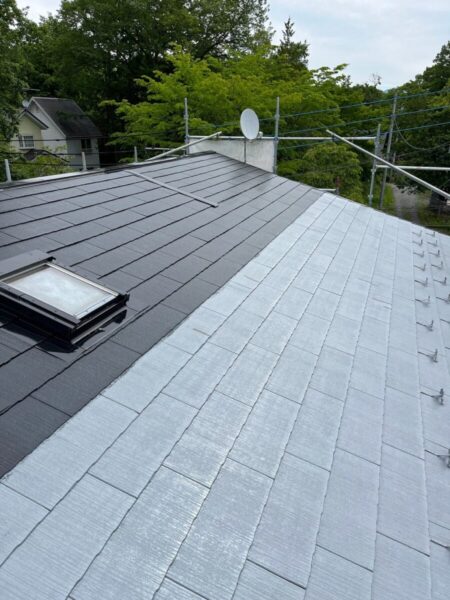 山梨県北杜市　外壁・屋根塗装工事　塗装は屋根と外壁をセットで行うのがお得！