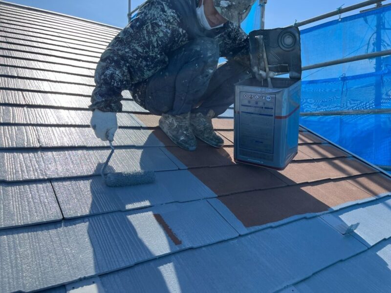 山梨県甲斐市　T様邸　屋根・外壁塗装工事　屋根塗装は下塗りが大事！