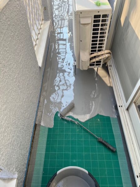 山梨県笛吹市　屋根塗装・外壁塗装・ベランダ防水工事　防水は定期的にメンテナンスをしましょう！
