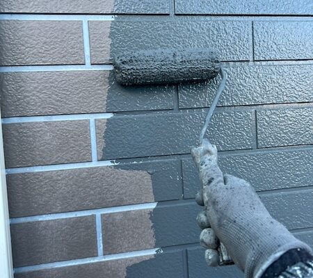 山梨県甲斐市　屋根塗装・外壁塗装工事　外壁塗装と屋根塗装はご一緒に！