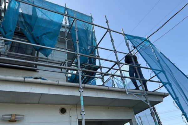 塗装などの高所工事は足場の設置が必要です！｜山梨県笛吹市